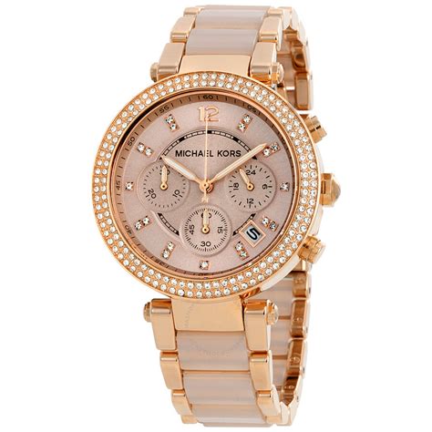 michael kors chronograph mk5896 youtube|michael kors parker watch manual.